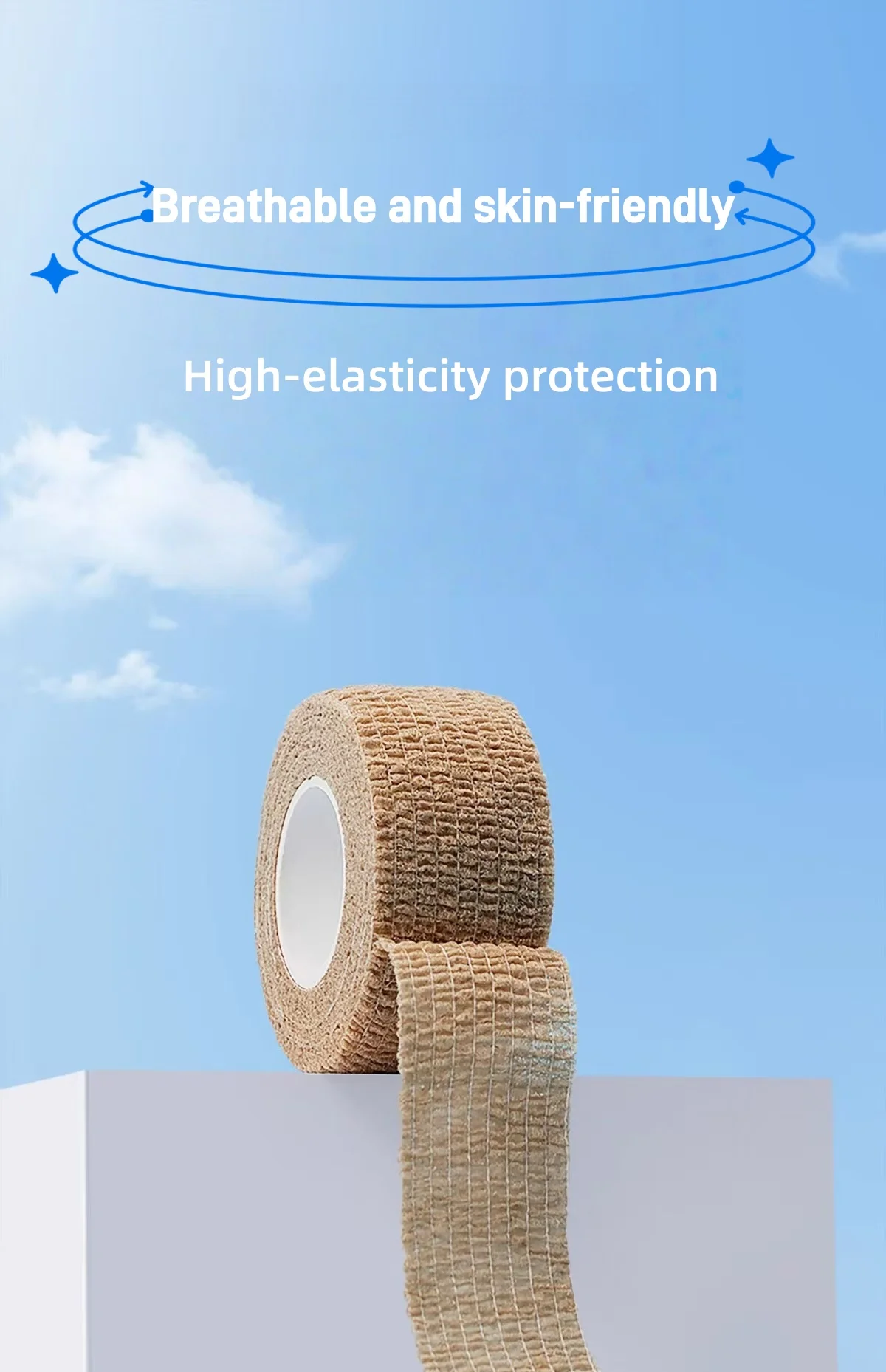 الطبية الصف ذاتية اللصق ضمادة مرنة الرياضة الطبية عصا إصبع المشتركة حماية ضمادة تثبيت تعزيز الشاش #3