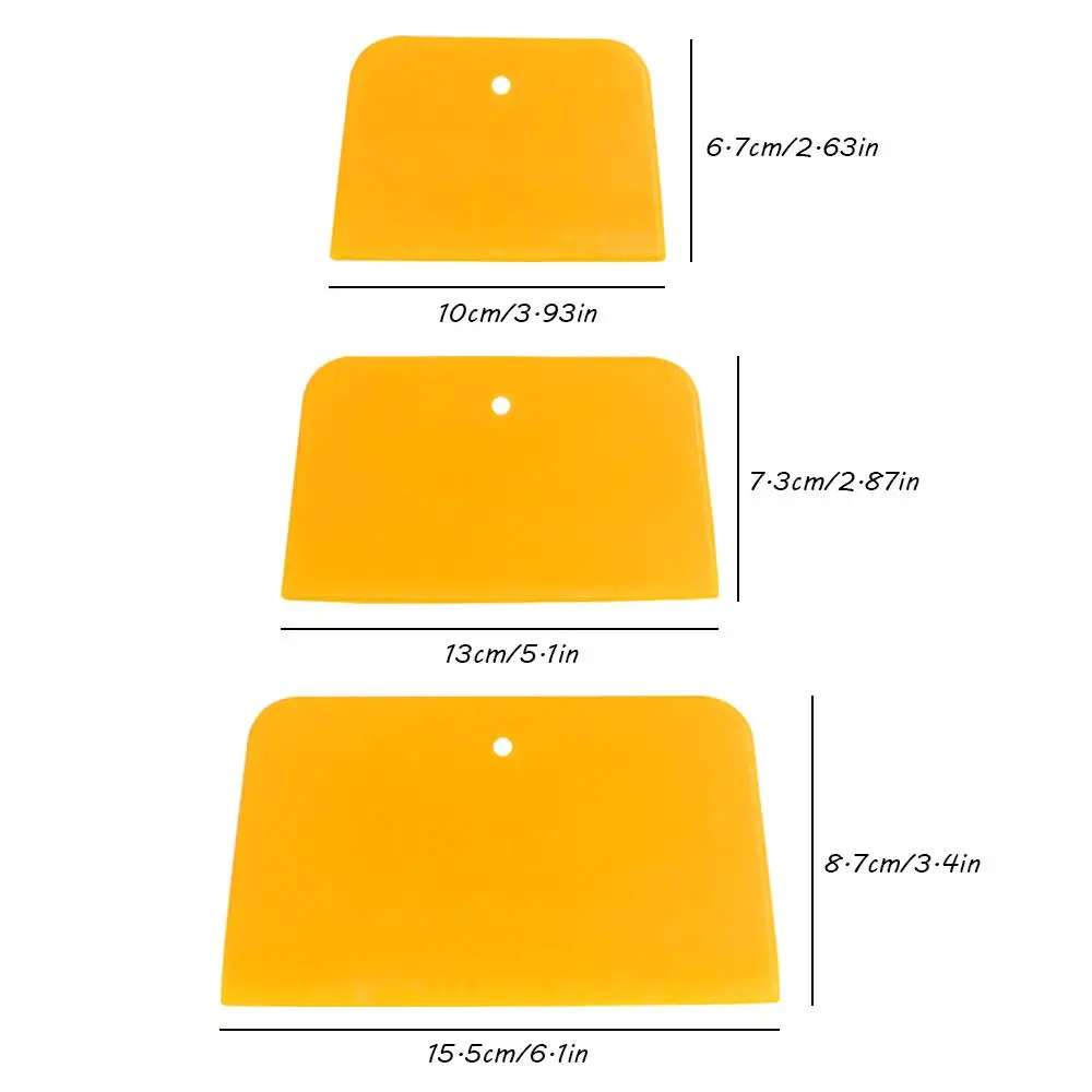 Écarteur en plastique réutilisable pour l'application de mastic de remplissage corporel, source de soudure à l'épaississement, 4 po, 5 po, 6 po, 3 pièces