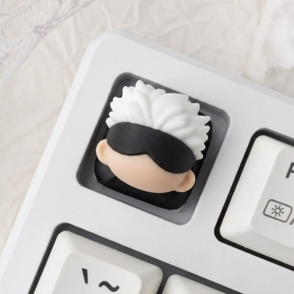New Anime Character Image Keycaps, with Black Eye Covers, Compatible with Mechanical Keyboard Cross Shafts and ESC Key