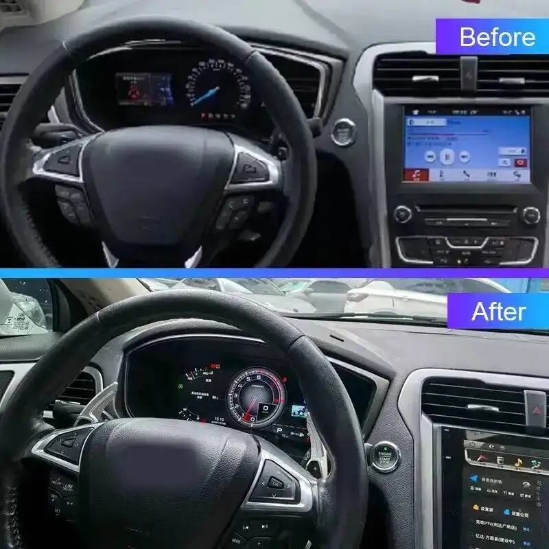 Y CarPlay 12.3inch New Product Facroy Price Digital LCD Car Dashboard For Ford Mondeo 2013-2021 Instrument Cluster Panel Cockpit