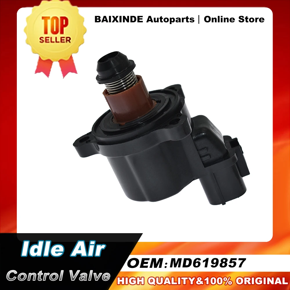 Válvula de control de aire inactivo OEM MD619857 para Chrysler Sebring, Dodge Stratus, ​ Mitsubishi Eclipse 2000-2004, Galant 1999-2003