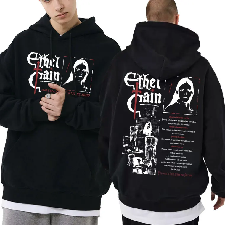 

Ethel Cain Preacher's Daughter Am I Making You Feel Sick Hoodie Men Women Hip Hop Vintage Gothic Hoodies Man Fashion Pullover