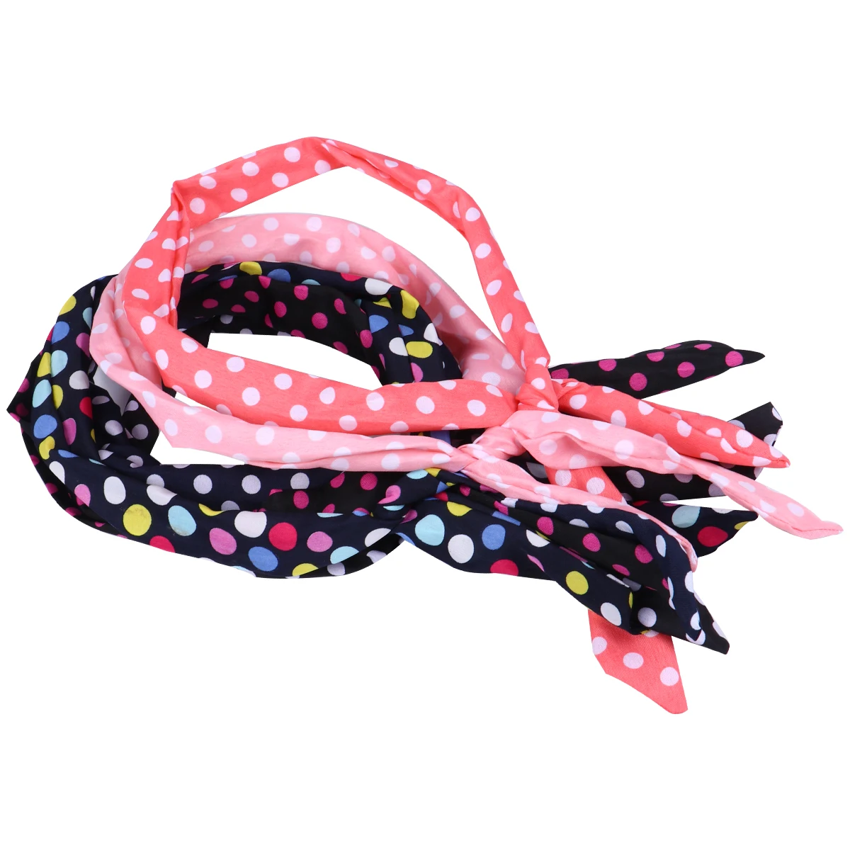 

Headbands Striped Dots Pure Color Wire Cloth Beautiful Fashion Patterns Shaped Hair Decoration Bandanas Scarf Women Outings