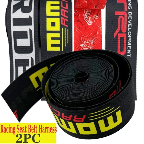 Cinturón de seguridad modificado para coche de 3,6 M, correas de poliéster de alta resistencia, cinturón de seguridad, arnés de cinturón de seguridad de carreras, accesorios interiores para coche