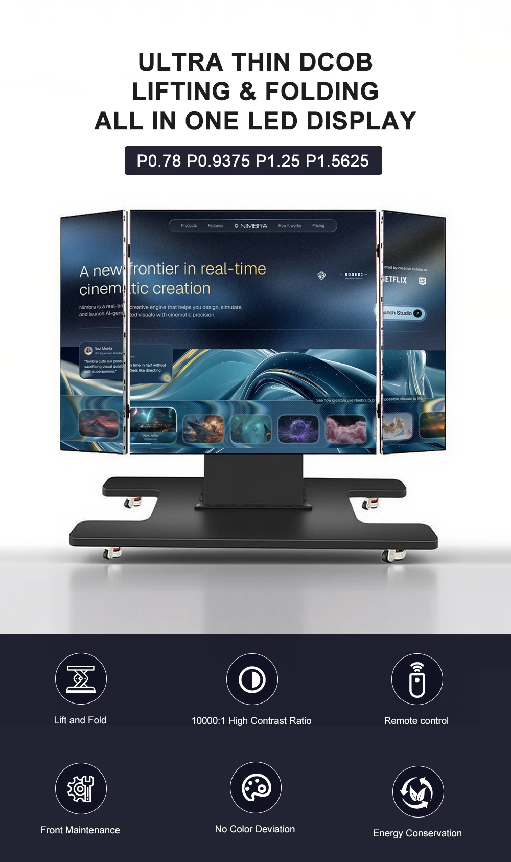 Interactive All-in-One 8K HDR10 LED Conference Display With 5-Year Warranty For Indoor Use