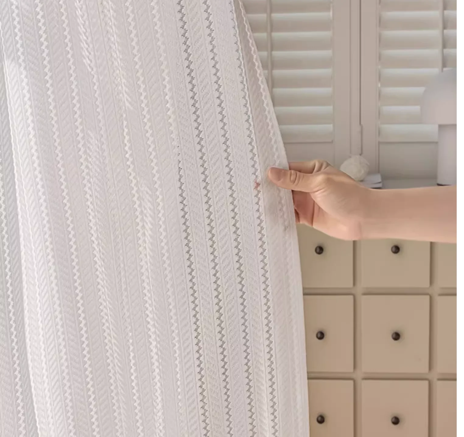 

French romantic white textured lace sheer curtains for bedroom balconies hollowed out children's rooms tulle curtain custom size