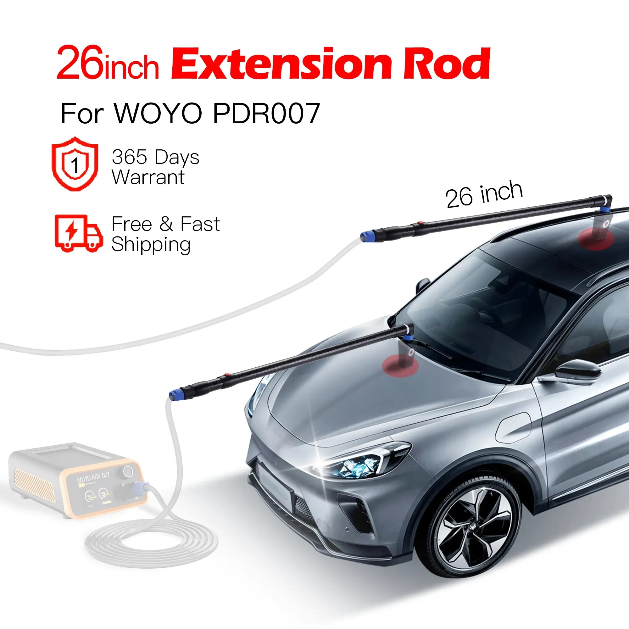 WOYO Extension Rop 28 inch for WOYO PDR007 Car Dent Repair Tool HOTBOX Induction Heater PDR 007