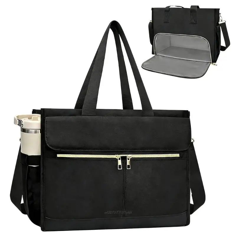 X5XA Elegant Heat Resistant Shoulder Bag For Professionals With Spacious Meal Area And Padded 15.6 Inch Computer Pocket