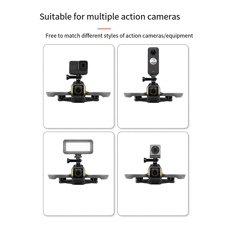 Mounting Bracket For DJI Avata2 Drone Mounting Bracket Sports Camera Fixed Expansion Drone Accessories