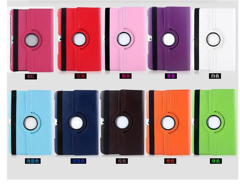 Tab S6 Lite 10.4 2022 SM-P613 P619 P610 Case 360 Rotating Cover for Samsung Galaxy Tab 2 P5100 P5110 P7500 P7510 10.1 Tablet