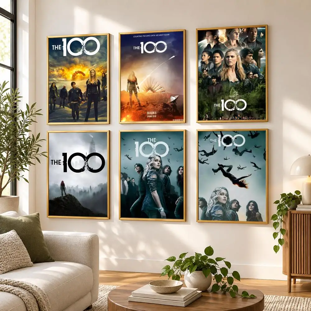 The 100 Season TV Series Show Movie Poster HD art sticky wall waterproof home living room bedroom bar aesthetic decoration