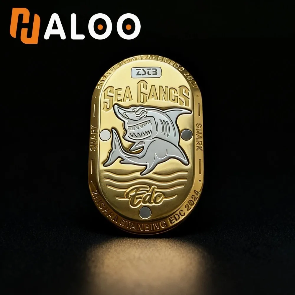 

HALOOPLAYER EDC Shark Fidget Slider Deck, новинка, механический слайдер, вращающийся влево и вправо, 360° ° Непоседа игрушки для взрослых