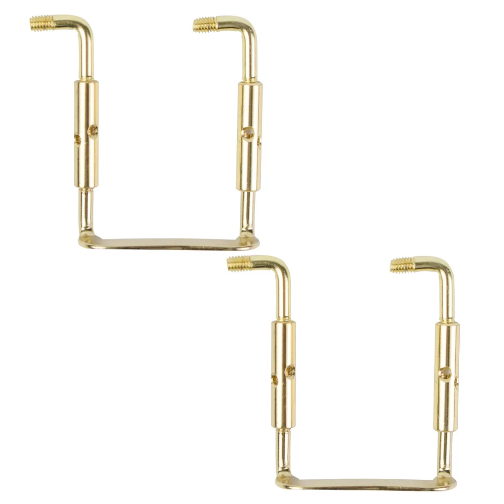

2 Pcs Violin Chin Rest Screws Bracket Forward and Back Accessories Parts Copper DIY Fittings Accessory