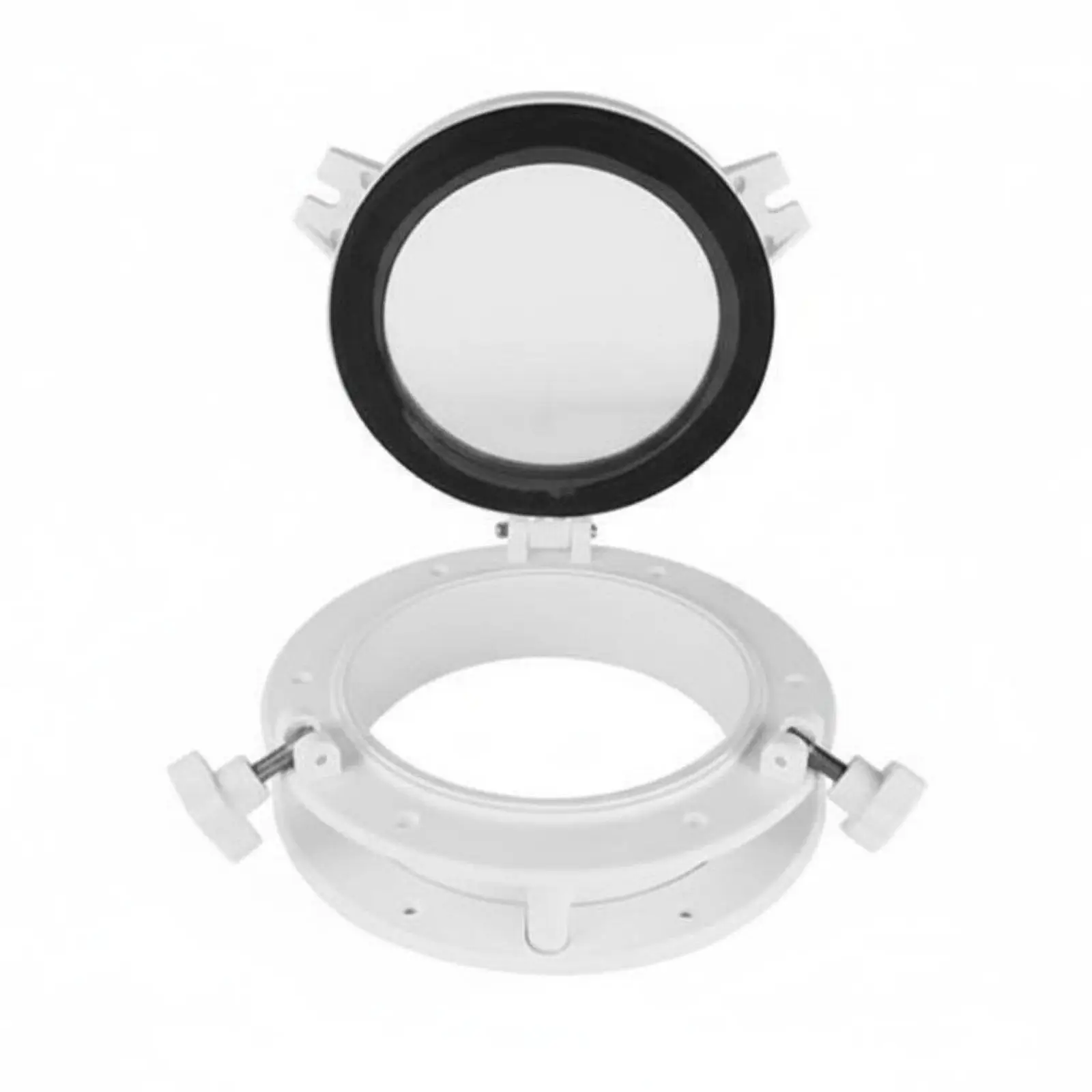 Durable Yacht Porthole with 4mm Clear Strengthened Glass Watertight Seal and Adjustable Knobs Round Window for Boat Marine