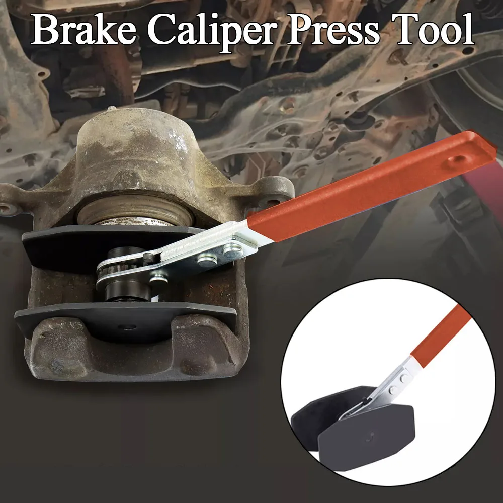 Caliper Spreader Tool Car Ratchet Brake Piston Single Twin Quad Pistons Install Tool Press Brake Caliper Wrench Tool Orange