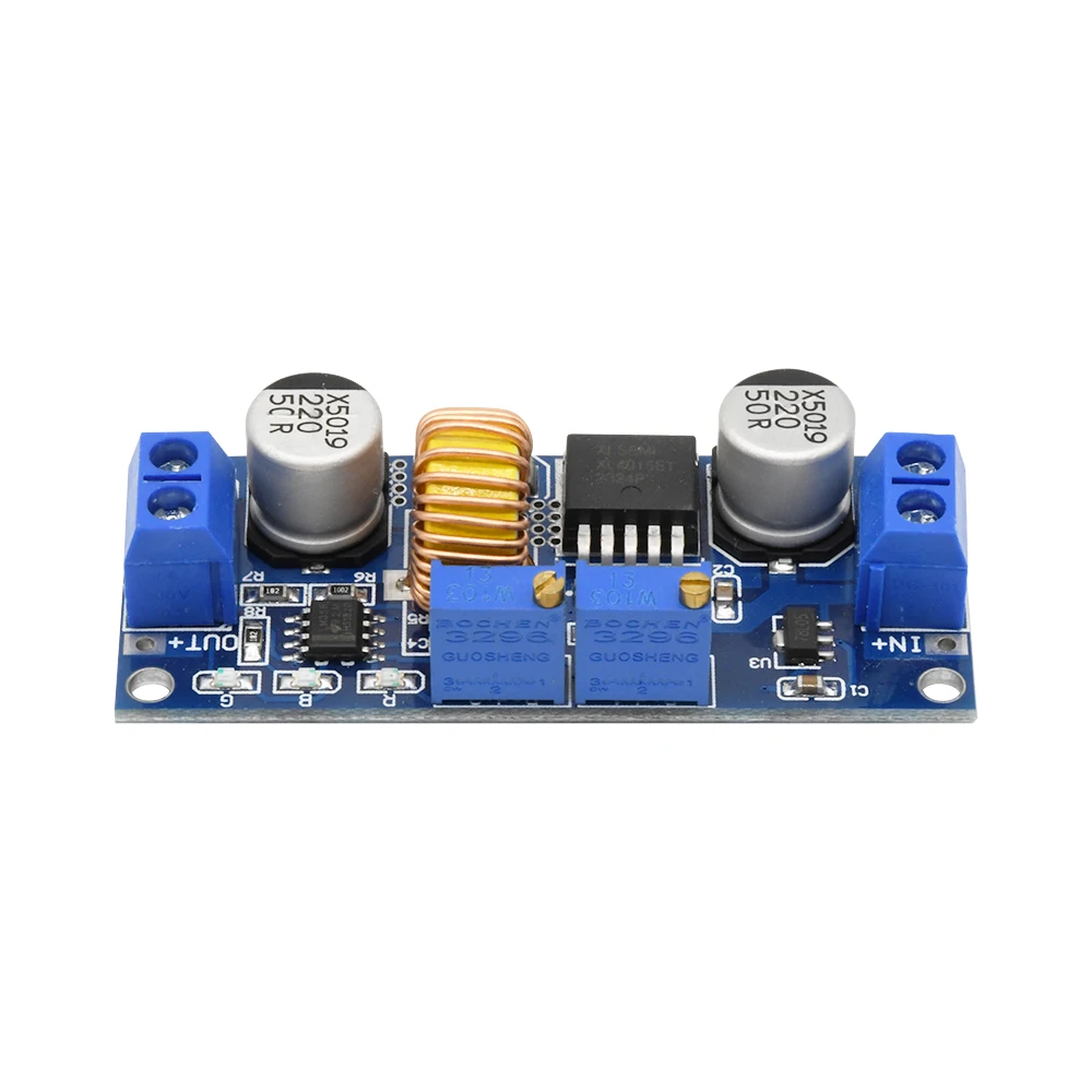 CC/CV ajustável Max 5A Step Down Buck Charging Board XL4015 Módulo conversor carregador de bateria de lítio DC-DC 0.8-30V a 5-32V