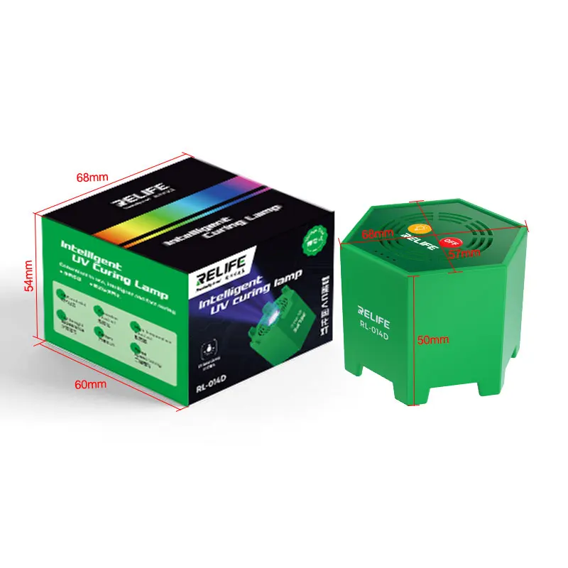 RELIFE RL-014D Smart UV Curing Lamp High Power Fast Curing,Type-C Interface Power Supply for UV Gue Repair Tools