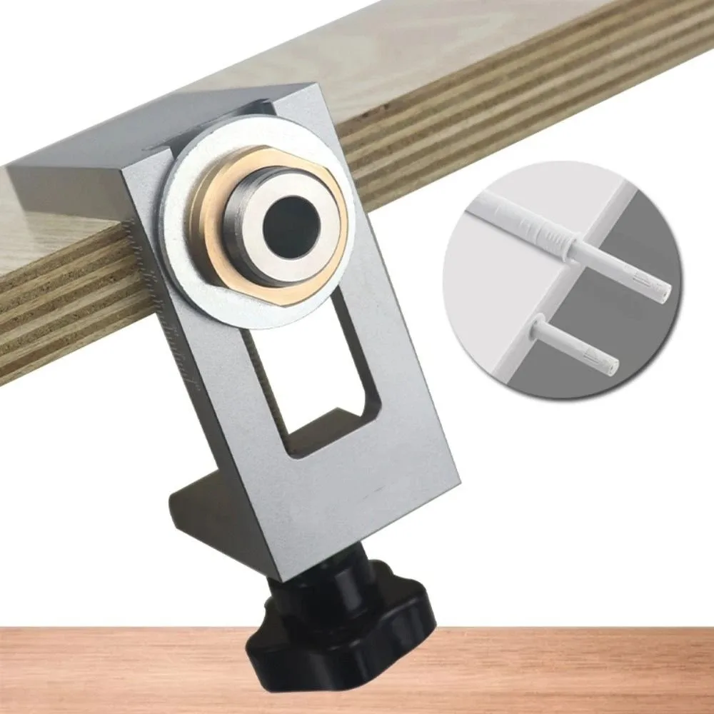 

6/8/10/12mm Size Doweling Jig Kit Hole Expanding Drill Sleeve Pocket Hole Jig Drilling Guide Furniture Connecting Hole Puncher