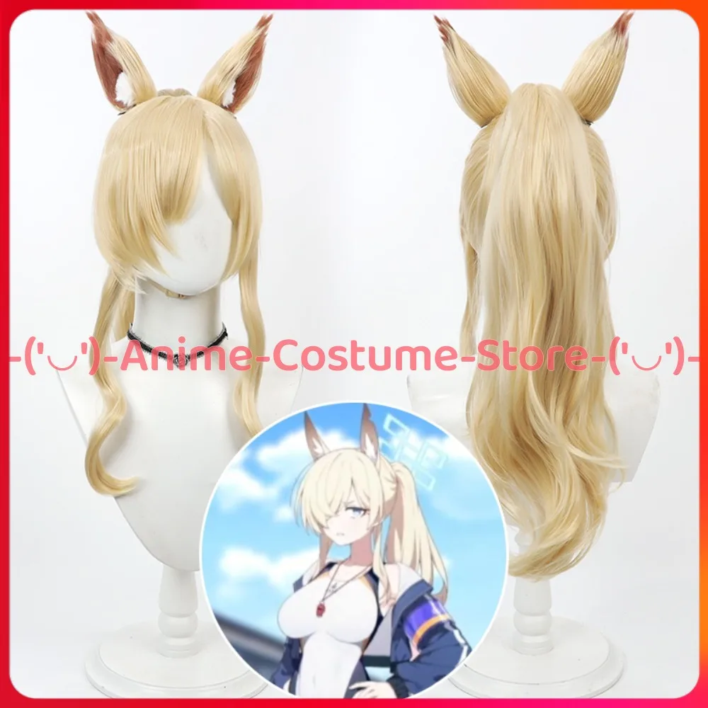 

Синий Архив Коннер Косплей Парик Купальник Стиль с Ушами и Хвостом Аниме Игровой Персонаж Хэллоуин Карнавальный Костюм Парики