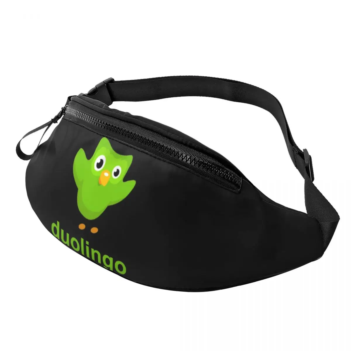 bolsa-de-cintura-duolingo-owl-duo-para-mulheres-e-homens-pochete-crossbody-para-corrida-telefone-bolsa-de-dinheiro