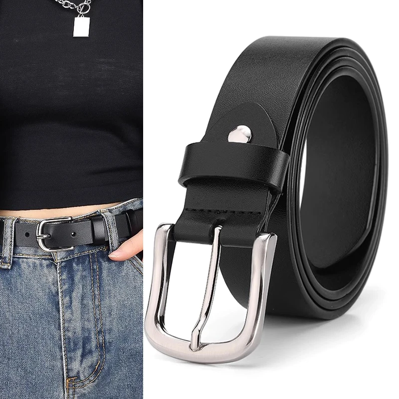 

Retro Soft Women's PU Belt High Quality New Style Casual Pants Jeans Belt Fashionable Ladies Waist Accessories