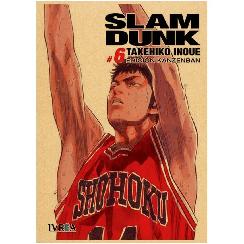 Slam Dunk Poster Retro Kraft Paper Posters Prints Home Decor Wall Sticker Living Room Bar Cafe Decoration Painting