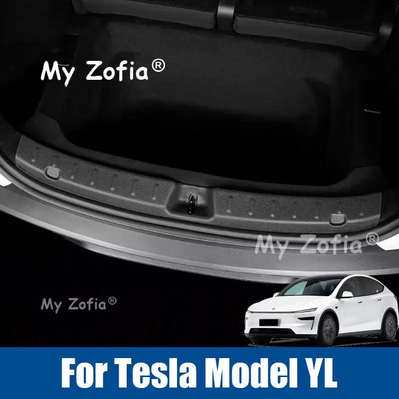 

For Tesla Model YL 2025 2026 TPE Trunk Protection Strip Car Scratch Resistant Tailgate Trim Decoration Car Sticker Accessories