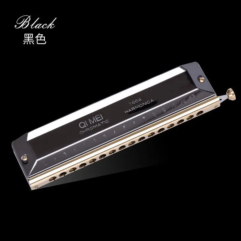 Chi Mei chromatic harmonica 12-hole 16-hole harmonica adult high-end professional performance student children beginner