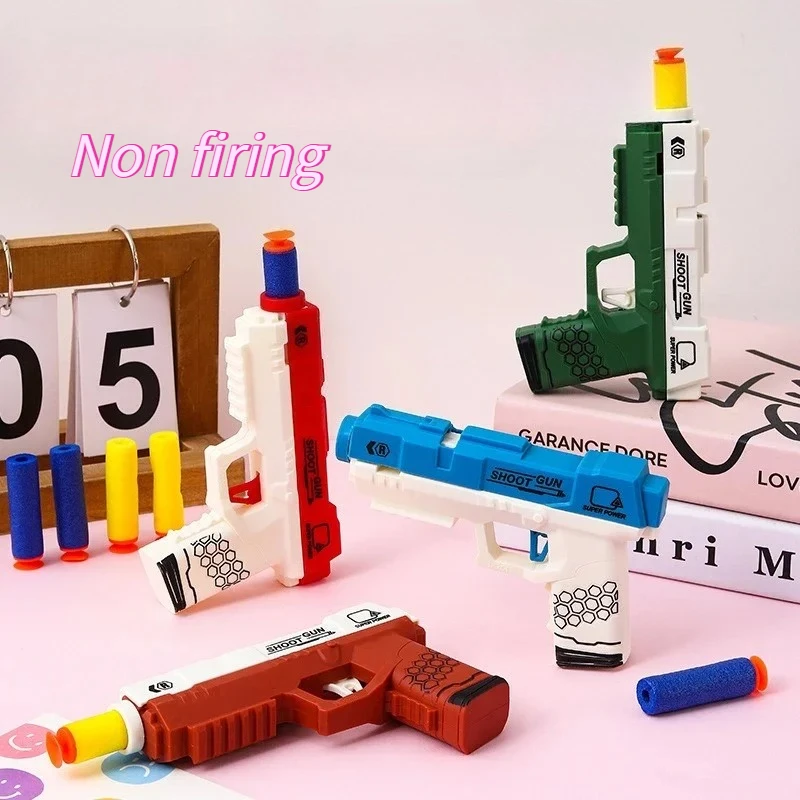 Kleurrijk model klein pistool niet afvuren jongens veilig speelgoedpistool peuter entertainment onderwijs interactief leren speelgoed kinderen babycadeau