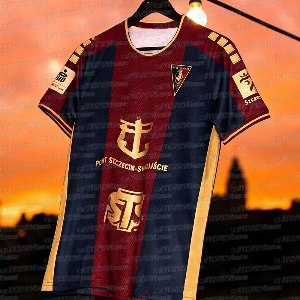 2026 New Arrivals Poland Pogoń Szczecin Football Jersey Breathable Polish TShirt 3D Sports Tops FamilyMatching Footy Jersey