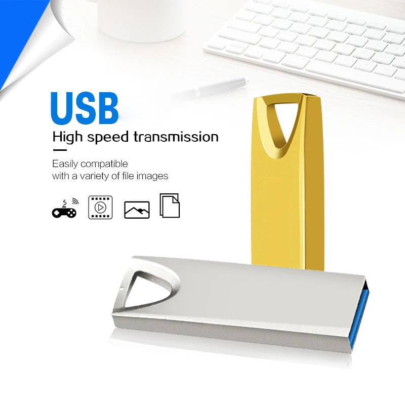 محرك فلاش USB جديد 2.0 عالي السرعة 128 جيجابايت 64 جيجابايت 32 جيجابايت 16 جيجابايت 8 جيجابايت Cle USB 2.0 فلاش بندريف 64 جيجابايت 128 جيجابايت معدن 2.0 محرك القلم