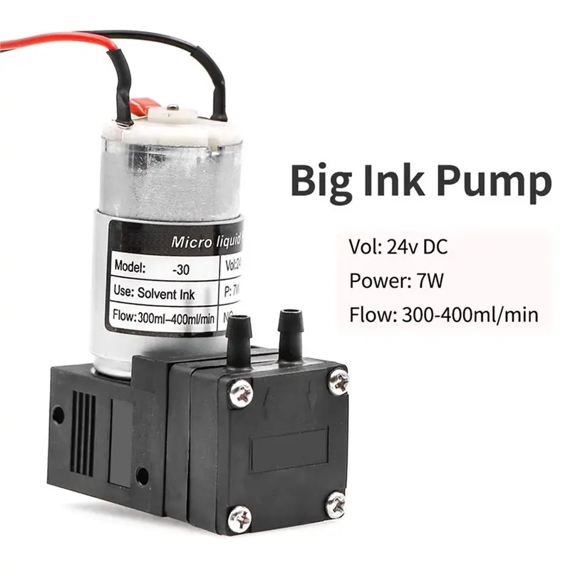 【Price Drop !!】24V 300-400Ml/Min Ink Pump KHF-30 Solvent Ink Pump For Allwin Seiko Vista Inkjet Printer Parts