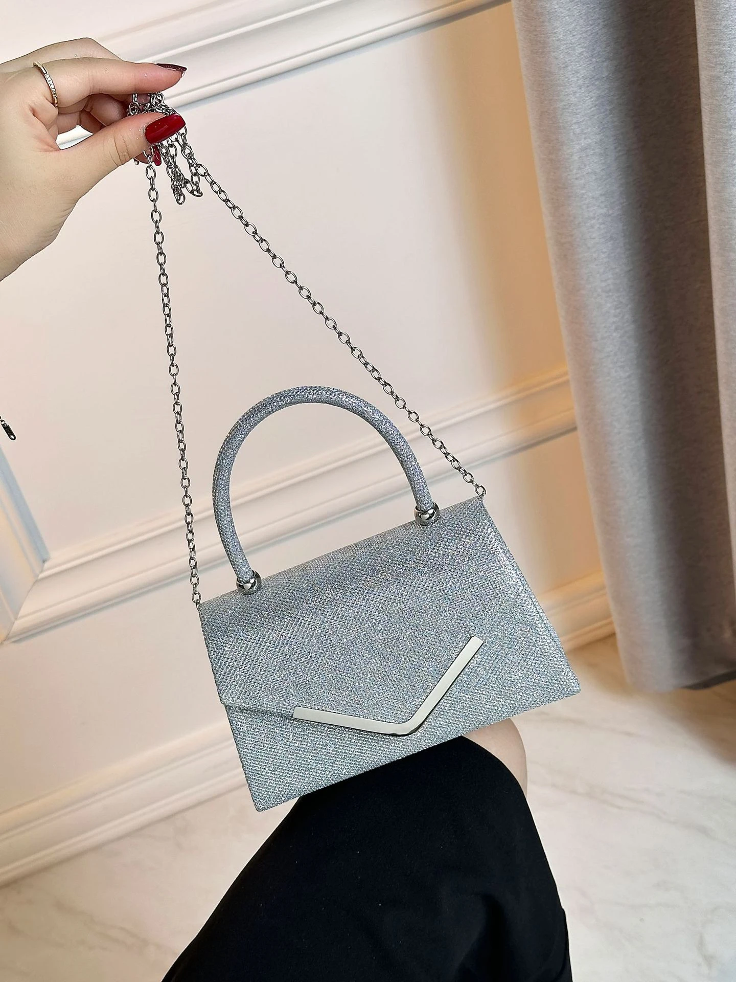 Tragbare Abendtaschen, Hochzeitstaschen, Crossbody-Clutch-Taschen und Damen-Abendkosmetiktaschen – Detail 12