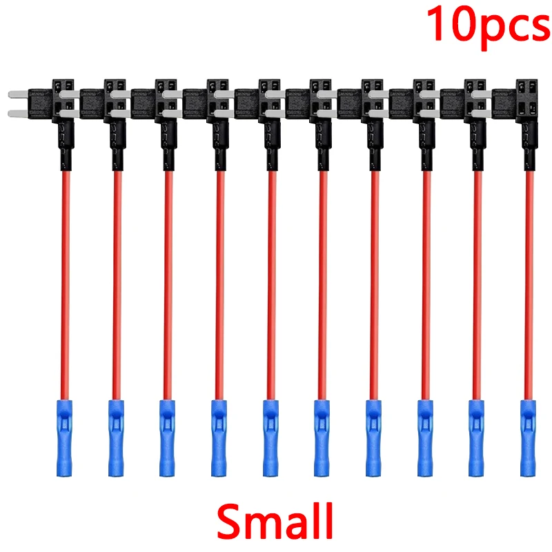 10/5 Stück MINI SMALL MEDIUM Size Auto-Sicherungshalter Add-a-Circuit TAP-Adapter Micro Mini Standard ATM Blade Fuse für Autos, Transporter