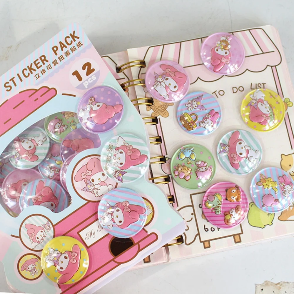 ملصق سانريو الأصلي هالو كيتي ماي ميلودي كتيب الديكور سكرابوكينغ القرطاسية اللوازم المدرسية هدايا الفتيات