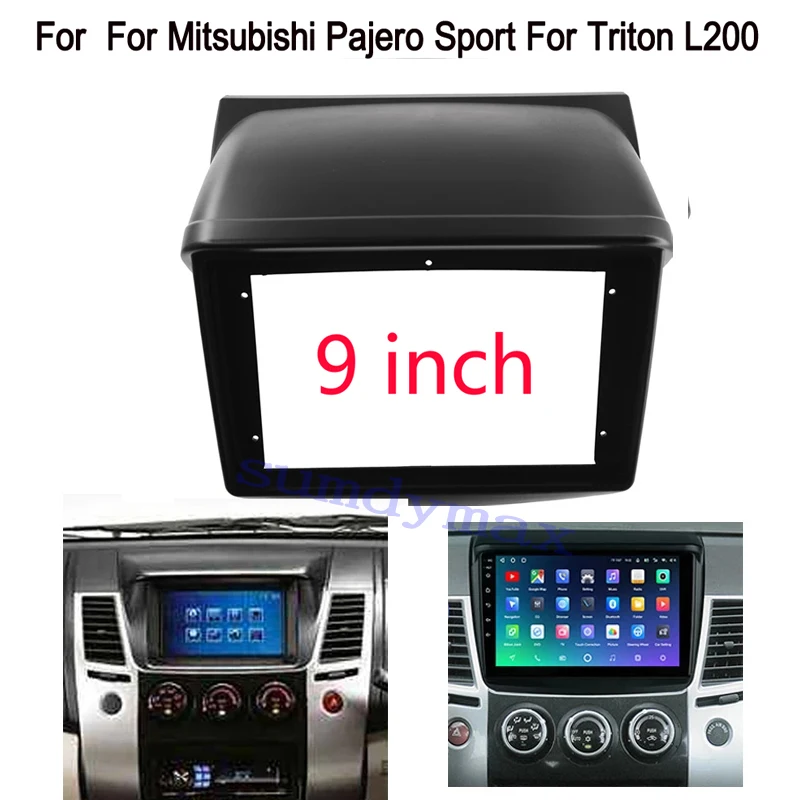 

9-дюймовый адаптер 2din для автомобильной рамы для Mitsubishi Pajero Sport 2 L200 Triton 2008-20 Android Radio Audio Dash Panel Kit