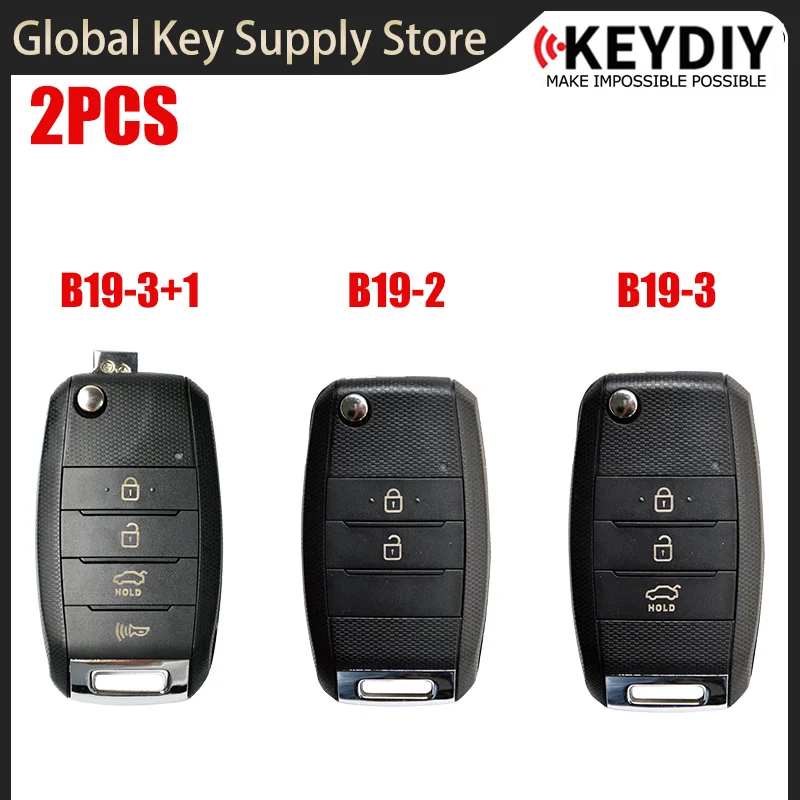 2PCS /LOT KEYDIY KD B Series B19-2 B19-3 B19-3+1 for KD-MAX KD900 KD-X2