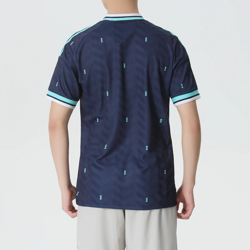Adidas T-Shirt Men's Fan Version Football Short-Sleeved Jersey Running Fitness Quick-Drying Breathable Sportswear Jn2074