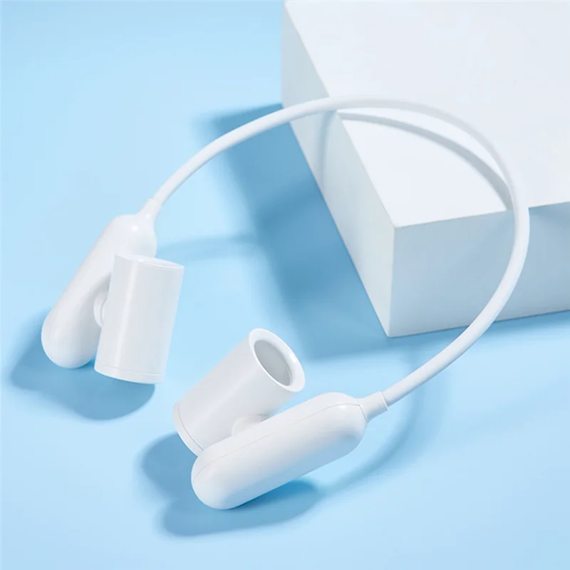 ABGR-Ventilatore sospeso al collo Multifunzionale girevole a 3 velocità regolabile senza lama per sport da viaggio domestici all'aperto