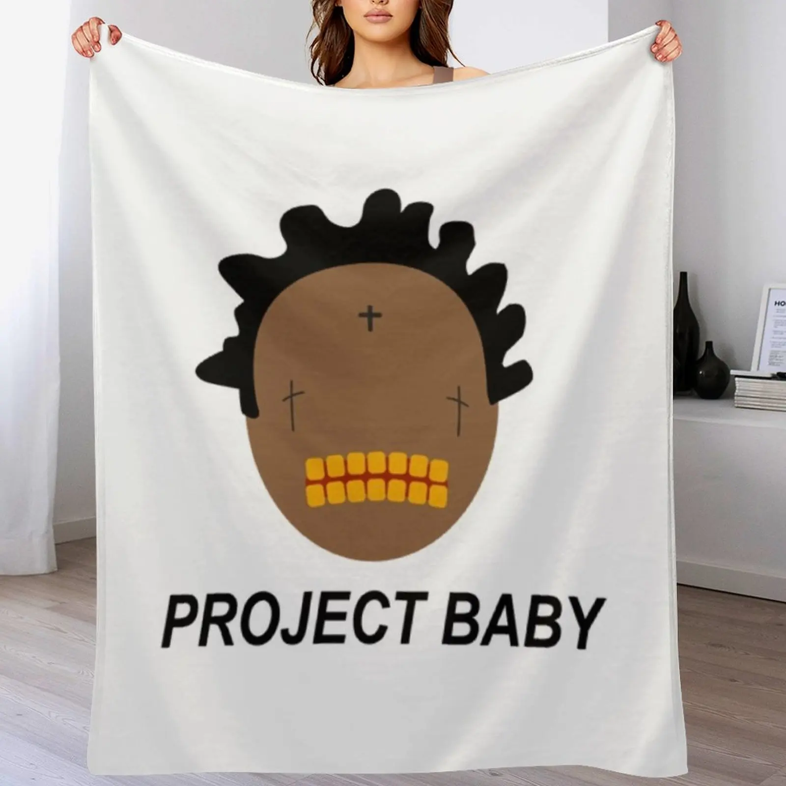 Kodak Black Project Baby Throw Blanket Giant Sofa Bed Fashionable Personalized Gift Blankets