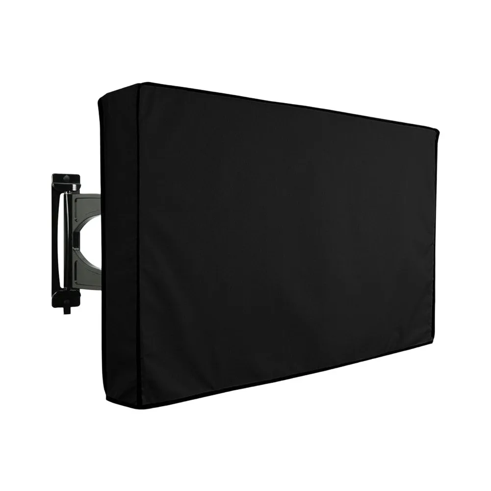 Weatherproof Dust-proof Outdoor TV- Cover 22-85inch Protect TV- Screen Garden Patio Outdoor TV- Cover Protector Black