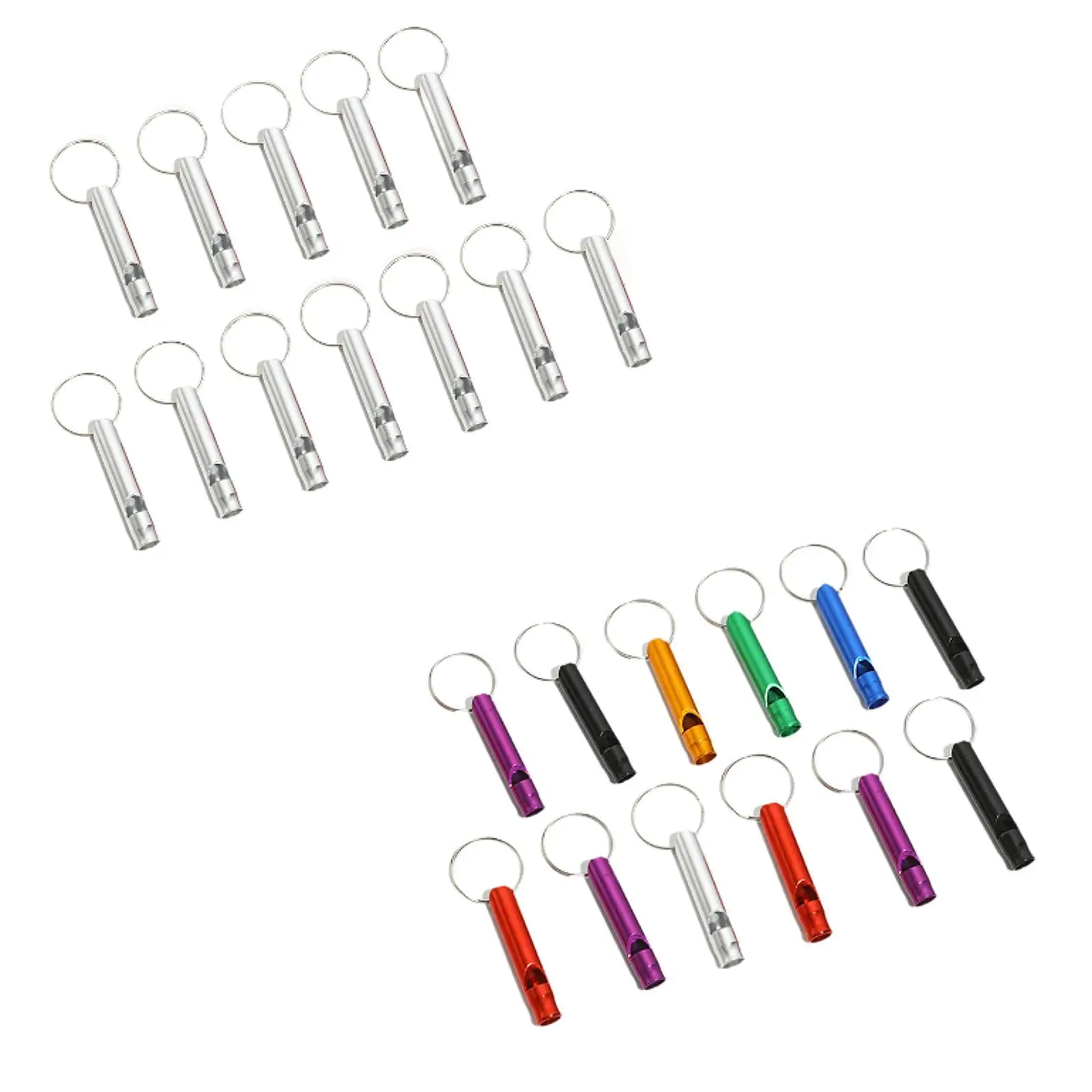 12x Camping Hiking Survival Whistles Dog Training Whistles for Hiking Sports