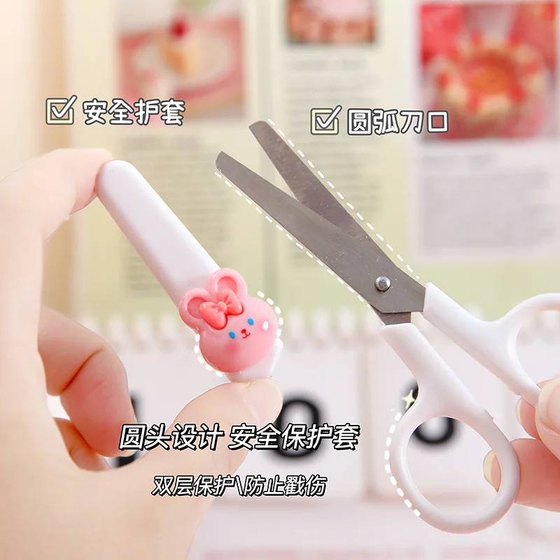 1PC Schaar Kids Kinderen Veiligheid Studenten Schaar Kleuterschool Kantoor Schaar Briefpapier DIY Gesneden Papier Handgemaakte Scrapbooking