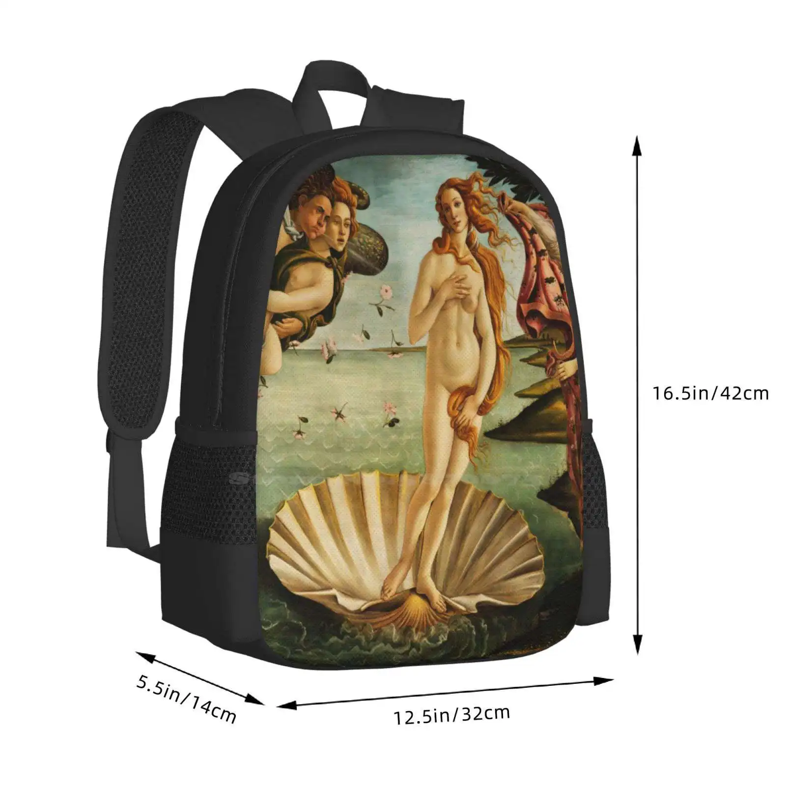 Sac à Dos de la Naissance de Vénus par Botticelli, pour Homme, Femme et Fille Adolescente