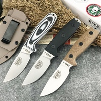 ESEE-3 Tactical Fixed Blade Knife Sharp 9Cr18Mov Blade G10 Handle  Outdoor Hunting Cutting Knife EDC Survival Tool with Sheath