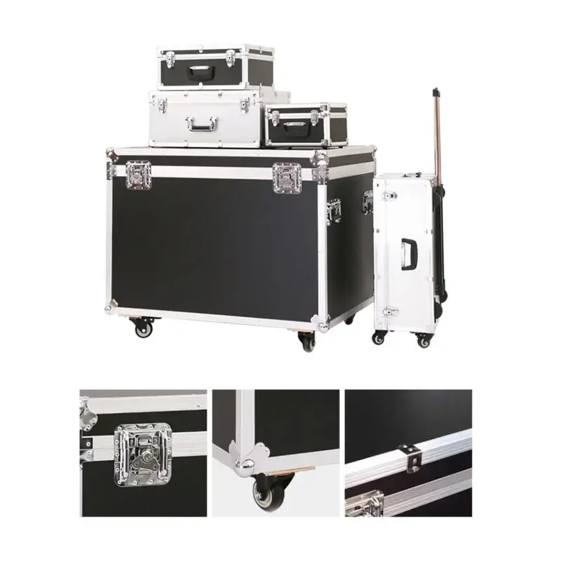 xx-Manufacturer Custom Size Heavy Duty Suitcase Carrying Case Storage Tool Case With Custom Foam Flight Case Aluminium
