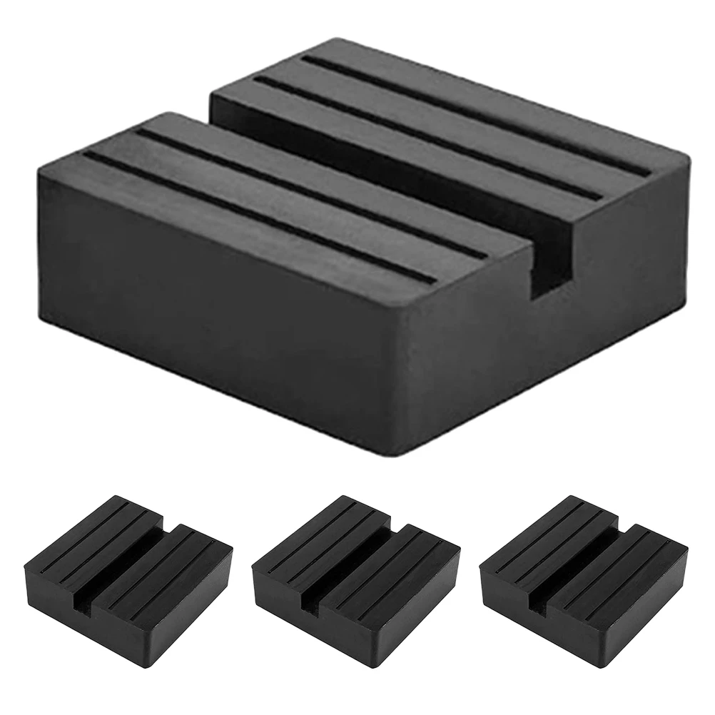 4 قطعة وسادة رافعة مطاطية شديدة التحمل محول مقبس أرضي لمنصات رفع السيارة المتوافقة مع المقطورة Rvs Suvs