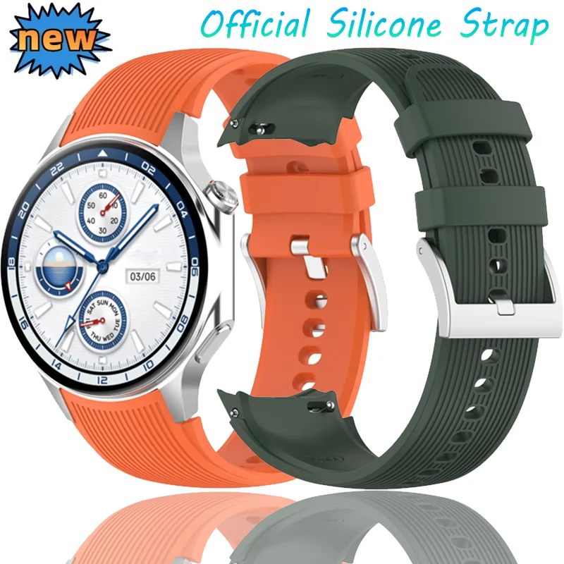 Official Silicone Strap For OPPO Watch X/X2 Sports No Gap Breathable Durable Wristband For OnePlus Watch 3/2/2R Correa Accessory
