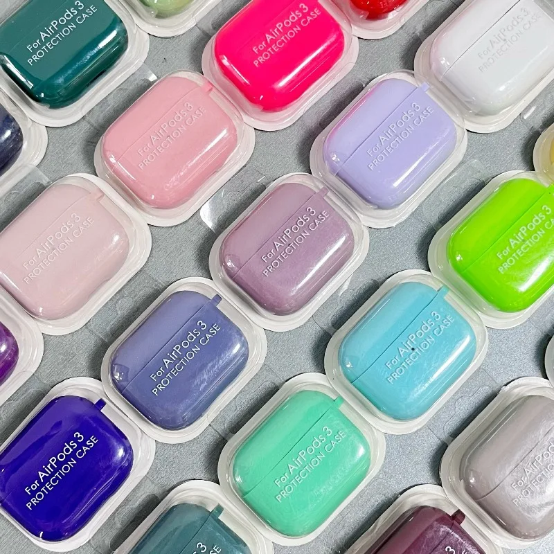 Capa de Fone de Ouvido de Silicone Líquido Original em Cores Macarons da INS para Air Pods 4 3 2 1/Pro3 2 1, Anti-Risco
