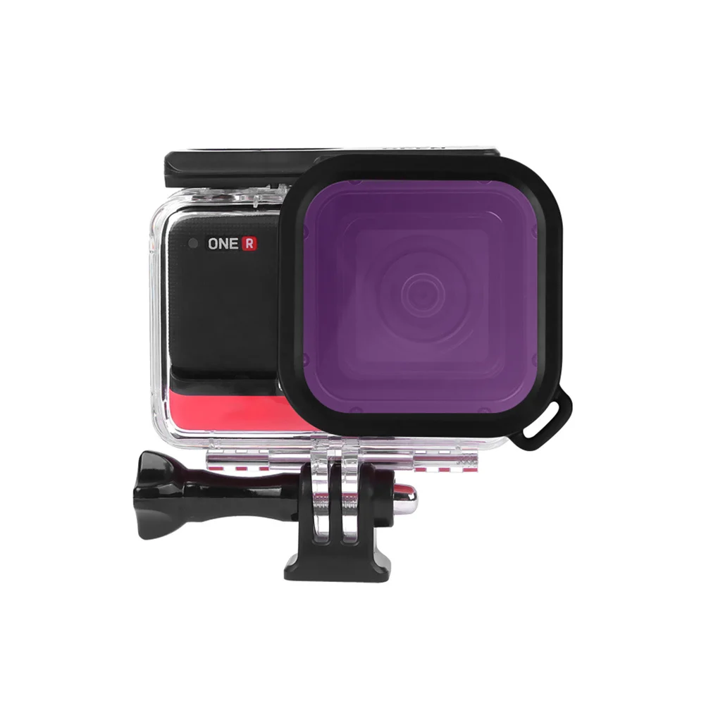 

3pcs Diving Filter Kit For Sports Camera Underwater Photography Red Purple Pink 5-25M Color Correction Compatible With Insta360